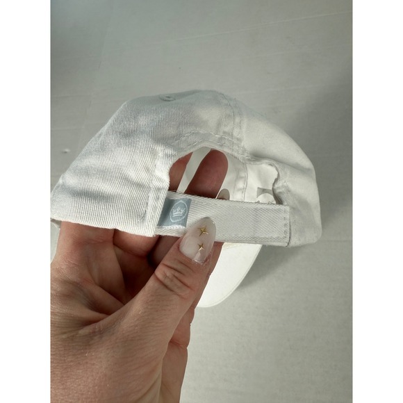 Peter Millar Mens White Cap Crafted in Raleigh Since 2001 One Size Fits All golf - Picture 2 of 3